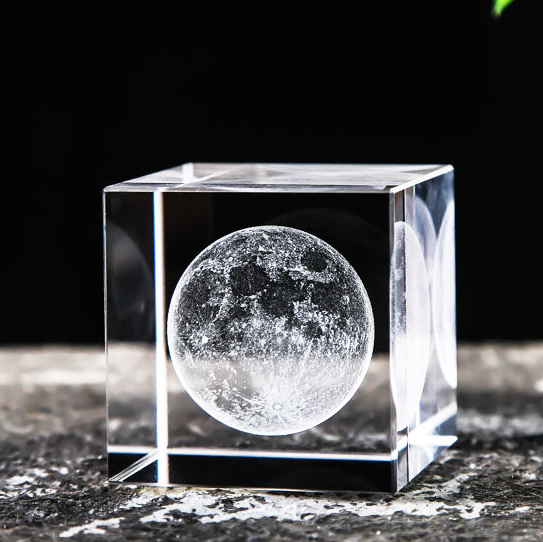 K9 crystal cube 3d laser crystal paperweight