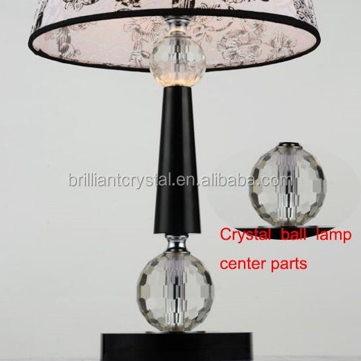 Brilliant cut crystal k9 machine cut faceted crystal ball for table lamp parts