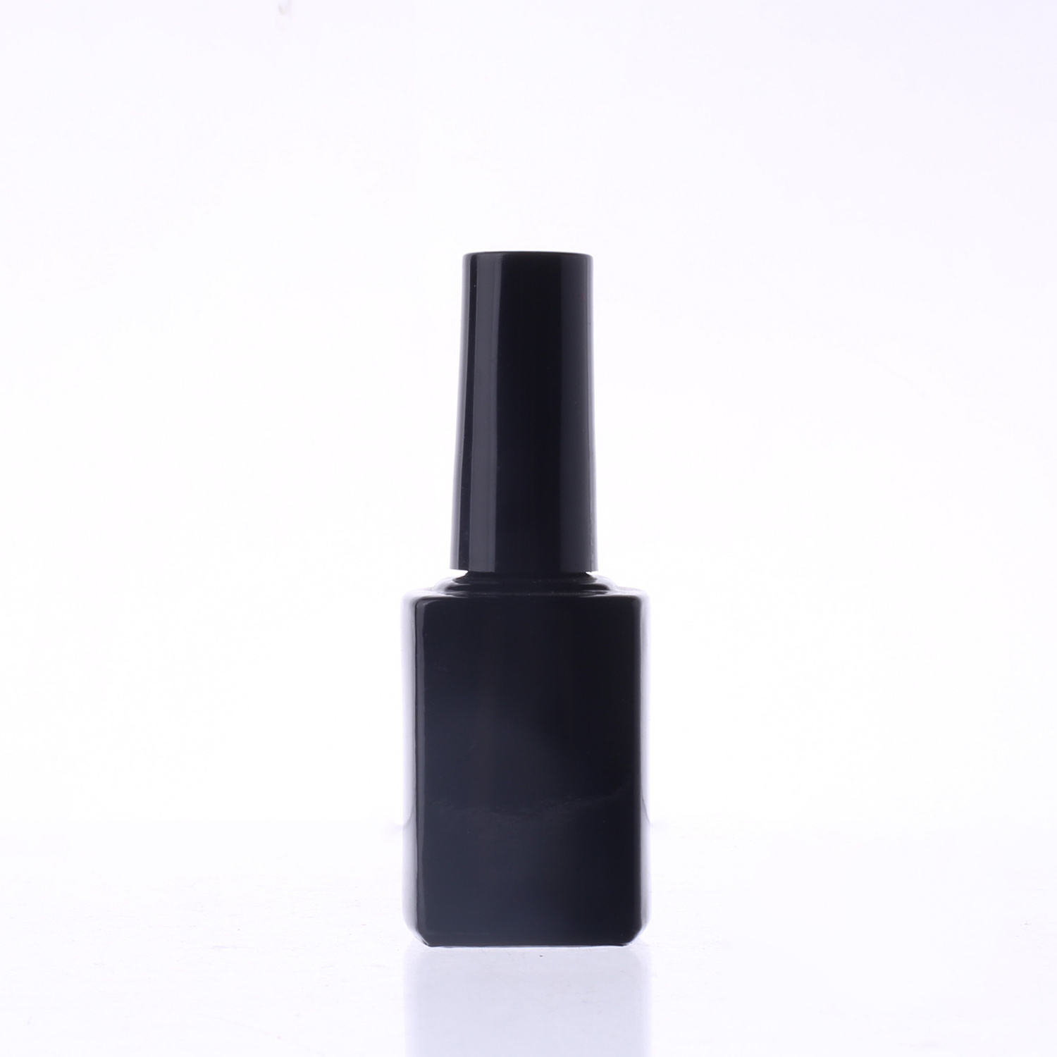 Glass Nail Polish Bottle 10ml 12ml 15ml Glossy Black Rectangle Square Oil Glass Nail Polish bottle