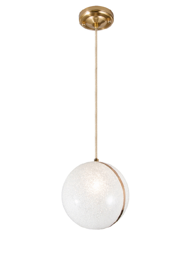 High Quality Modern Uptown Brass Pendant Light with Crushed Glass for Stylish Lighting Options at Best Prices