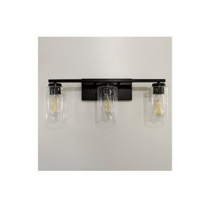 Art Deco Nordic Modern Black Vanity Light with Clear Glass for Bar and Hotel Lighting Use at Wholesale Prices