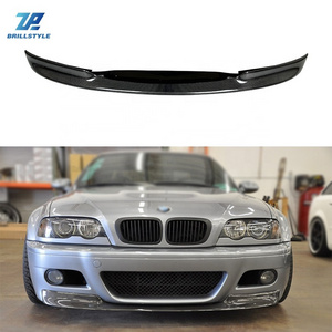 E46 M3 Carbon Fiber Front Bumper Splitter For BMW M3 CSL Type Front Body Kit