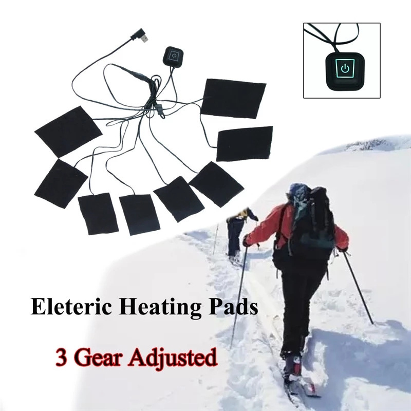 New Garment Accessory USB Charging Ski Clothing Heating Pad Powerbank Usb Clothing Heating Piece Clothing vest elec