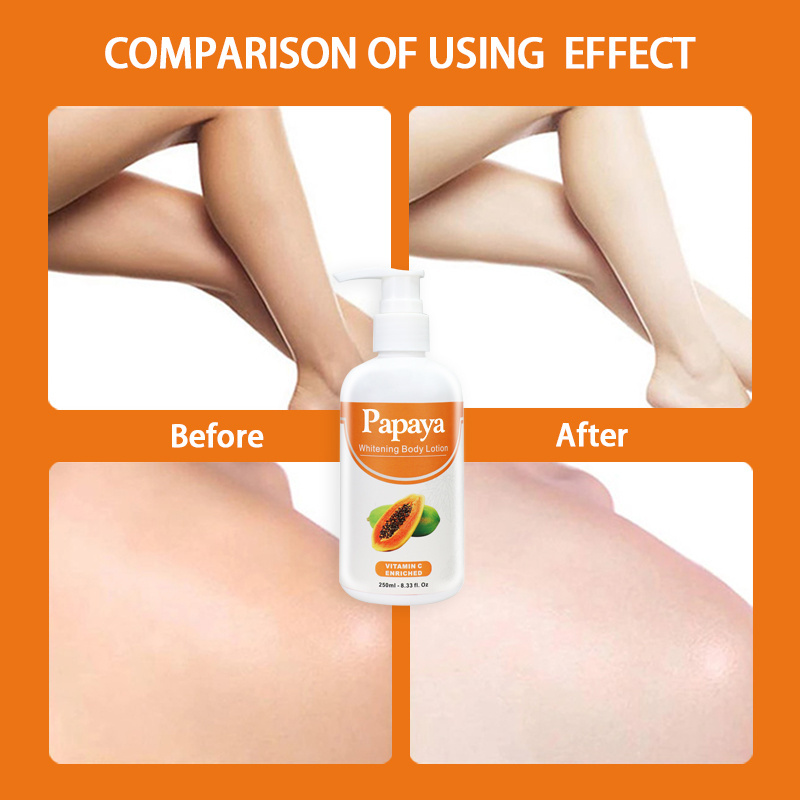 Private Label Vitamin Natural Formula Organic Papaya Remove Spots Skin Care Bleaching Whitening Moisture Body Lotion Cream