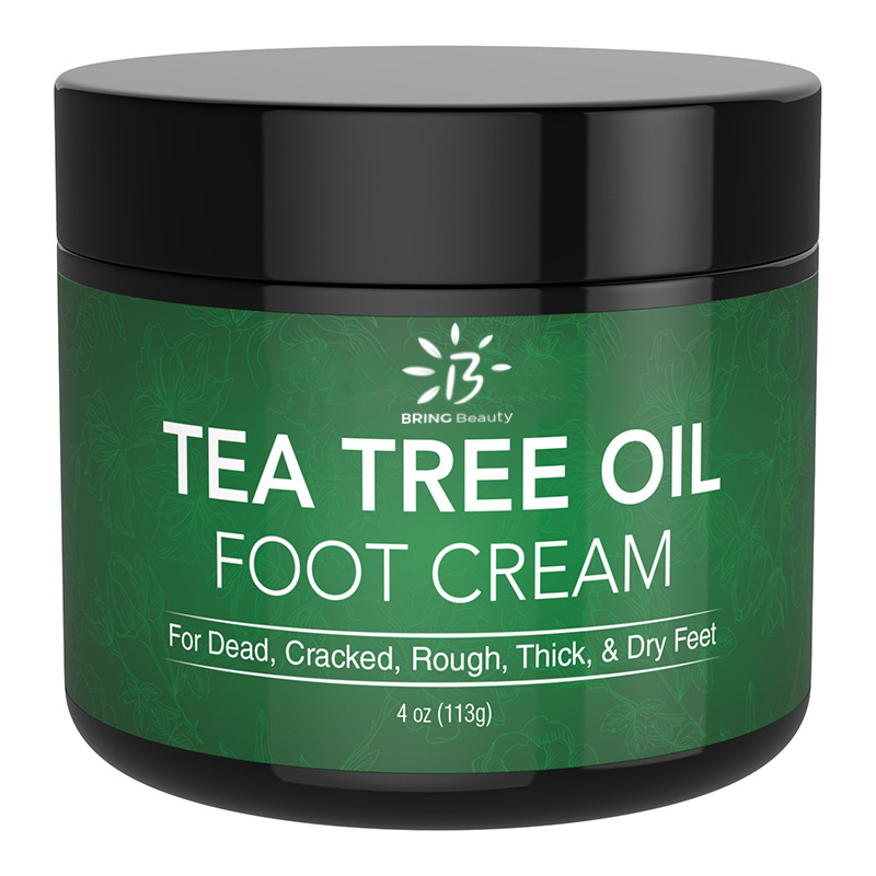 Private Label Oem Foot Skin Care Organic Tea Tree Oil Feet Foot Repair Cream Moisturizing Whitening Soften For Cracked Heels