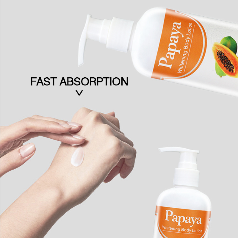 RTS Private Label Vitamin Natural Formula Organic Papaya Remove Spots Skin Care Bleaching Whitening Moisture Body Lotion Cream