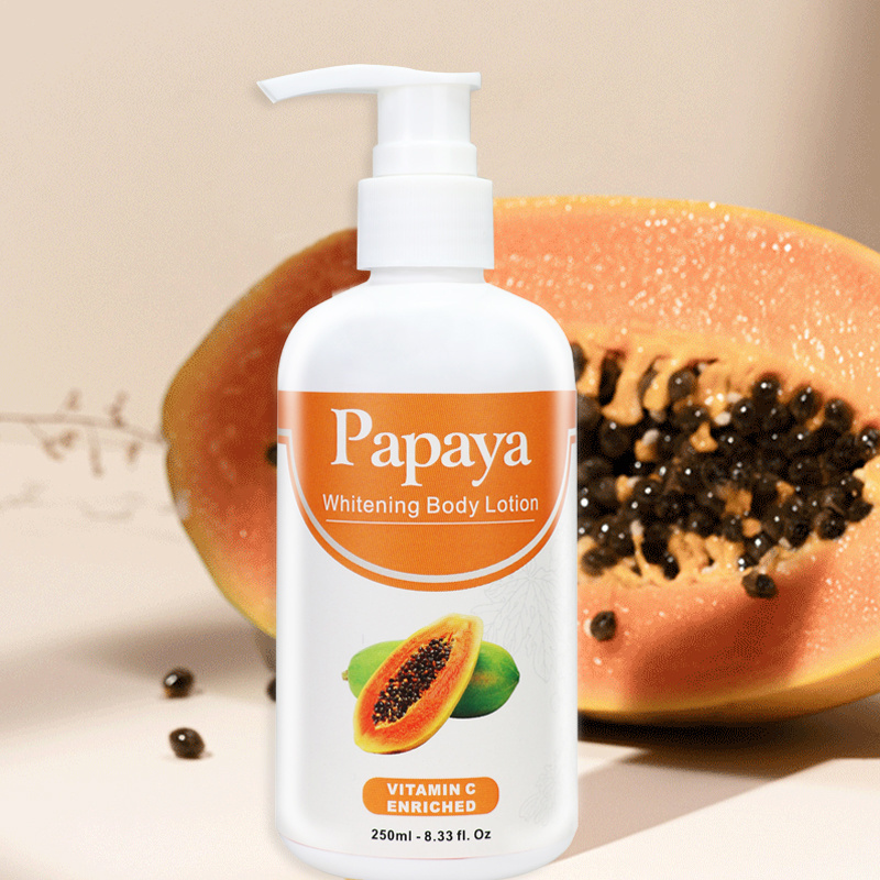 RTS Private Label Vitamin Natural Formula Organic Papaya Remove Spots Skin Care Bleaching Whitening Moisture Body Lotion Cream