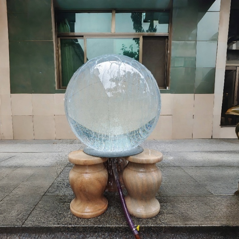 Garden Decoration Outdoor Custom Water Fountain Globe Hollow Ball Clear Acrylic Sphere Fountains