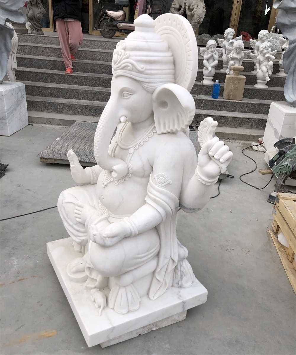 Guaranteed Quality Customized Size Villa Decoration Ganesh Statue Molds for Sale Modern Indian Ganesh Statue