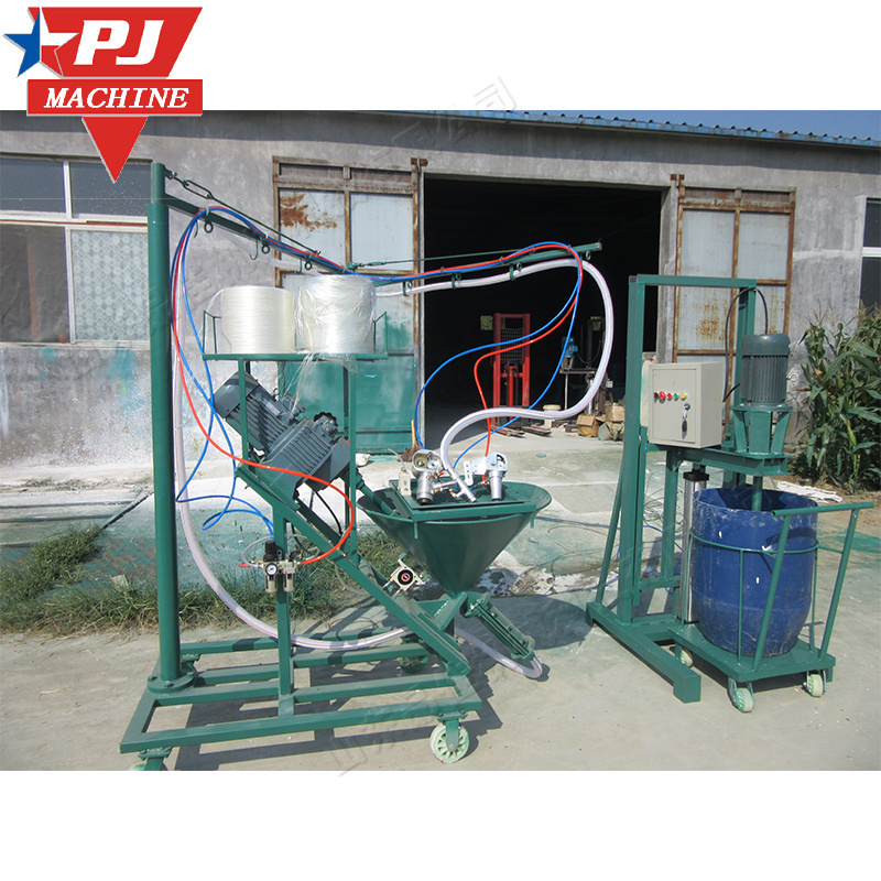 GRC fiberglass cement sprayer FRP composite roving fiberglass chopper chopped resin gun system machine