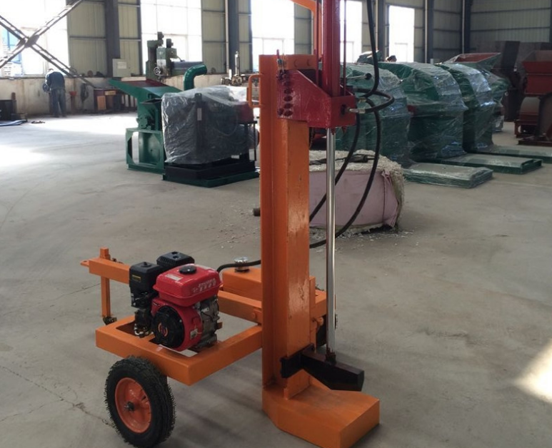 Portable Log Splitter Gasoline Hydraulic Guillotine Tree Splitter Firewood Splitter For Sale