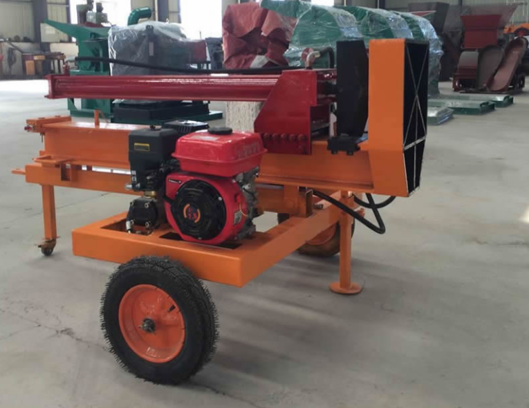 Portable Log Splitter Gasoline Hydraulic Guillotine Tree Splitter Firewood Splitter For Sale