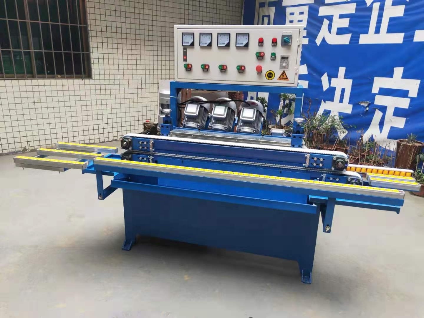 Glass edge grinding machine Fully automatic glass processing equipment Glass straight edge trimming machine