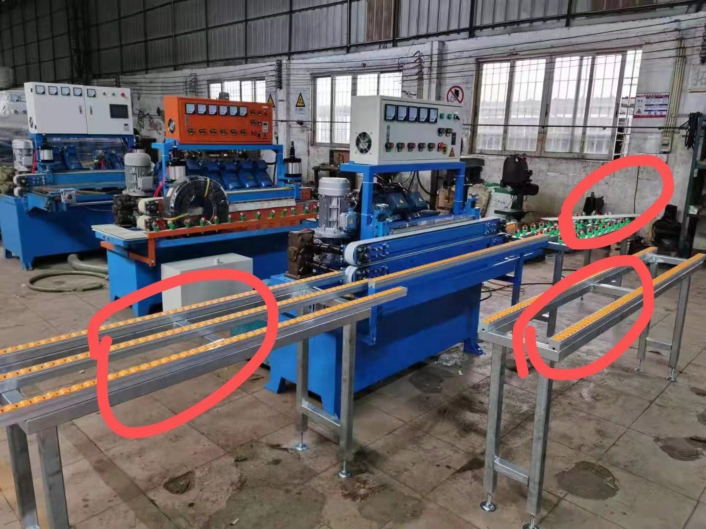 Glass edge grinding machine Fully automatic glass processing equipment Glass straight edge trimming machine