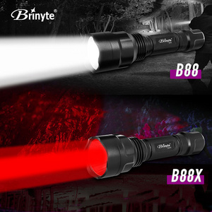 Cheap Brinyte B88 B88X Red Hunting Flashlight Light For Hunting Powerful Max Night Torch Led Flashlights & Torches