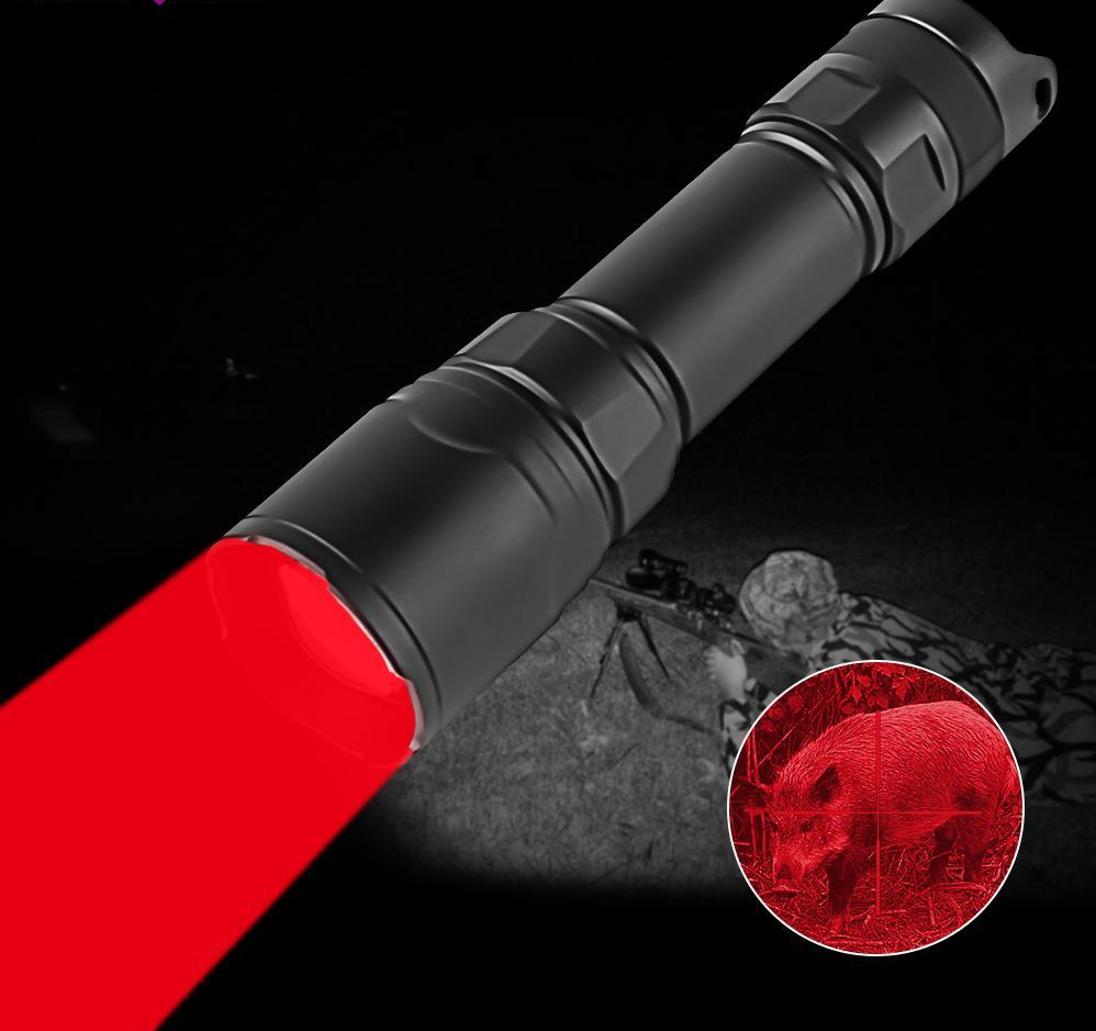 HT09 High Quality Led Flashlights & Torches Torch First Red Light For Nightsnipe Coyote Hunting Gear Flashlight Led Spot Light