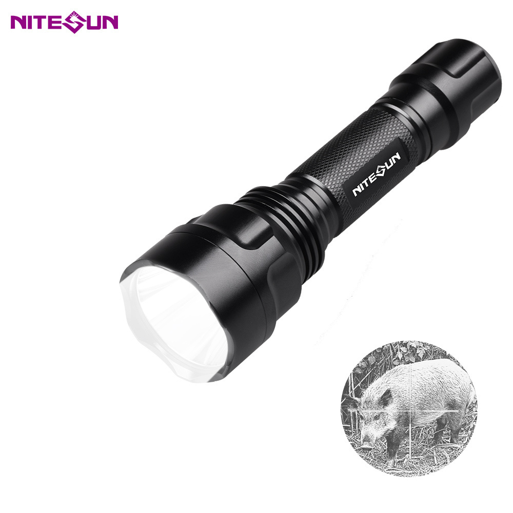 Nitesun Custom B88 Green color rechargeable powerful 1000 lumens waterproof led Hunting torch flashlight