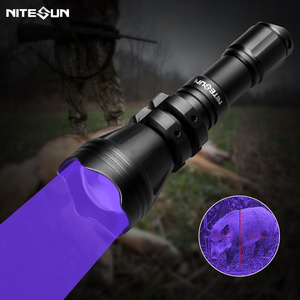 Nitesun OEM zoomable waterproof B158 UV led hunting flashlight