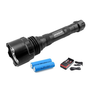 S48 Long Range LED Black Tactical Flashlights Led Portable Torch Light Flashlight Magnet Rechargeable  Torch