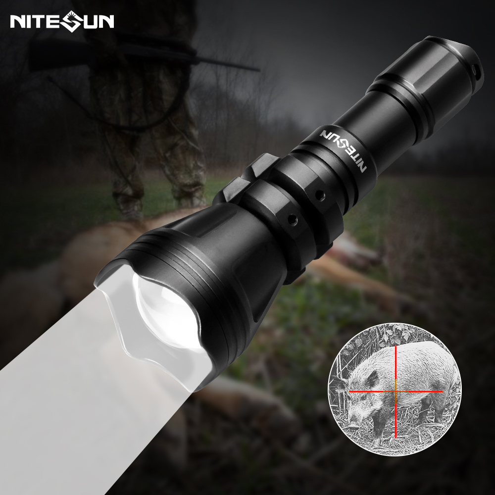 Nitesun B158 1000 Lumens Long Rang Night Hunt Torch Light For Hunting Lamps Lanterne Torche Linterna Led Zoomable Flashlight