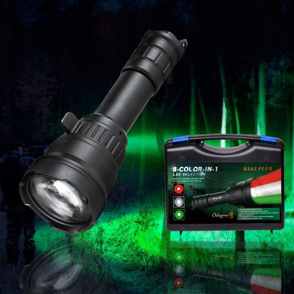 18650 Red Green Light white LED Hunting Tactical Flashlight Torch Lantern Lamp Fishing Spotlight Torches