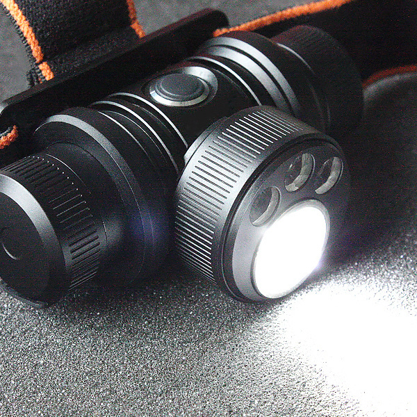 600lm rechargeable  magnetic micro USB plug Three colors hunting flashlight outdoor LED headlamps