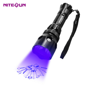 NITESUN B98 high power flashlight blacklight rechargeable flash light torch 365 nm UV LED flashlights