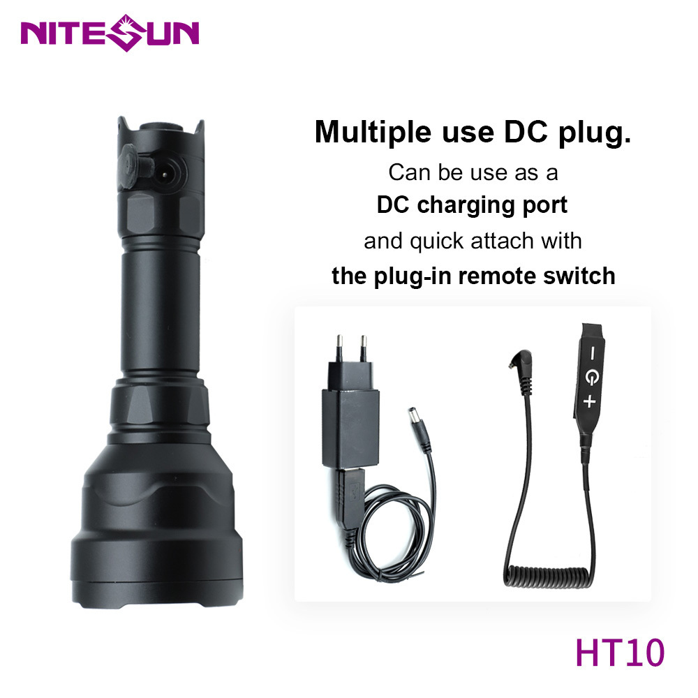 Nitesun HT10 1000 lumens high power led hunting flashlight outdoor camping flashlight lantern