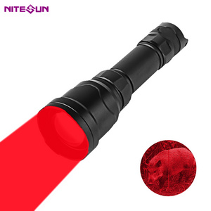 Nitesun HT10 550m zoomable red  green heavy duty red led hunting flashlight