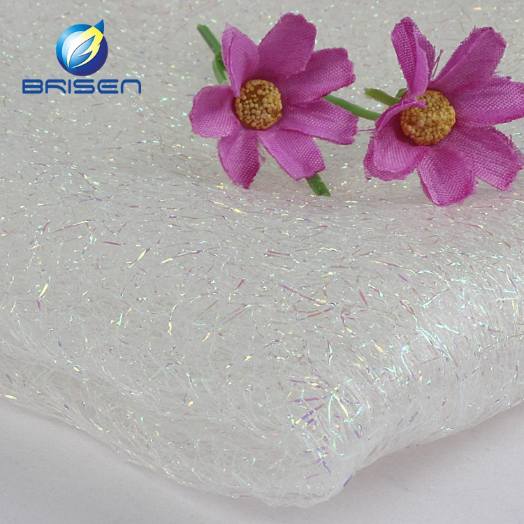 wholesale 100% nylon silver champagne mesh tulle fabric,Christmas decoration glitter gold or silver metallic fabrics