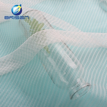 Supplier 100% Polyester Fabrics White Modern Upholstery Silver Metal Fiber Tulle Fabrics