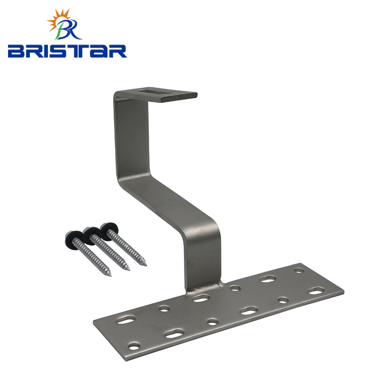 BRISTAR Mounted solar panels bracket kits brackets clamp clamps hook for tiles aluminum mounting