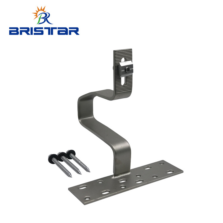 BRISTAR Mounted solar panels bracket kits brackets clamp clamps hook for tiles aluminum mounting