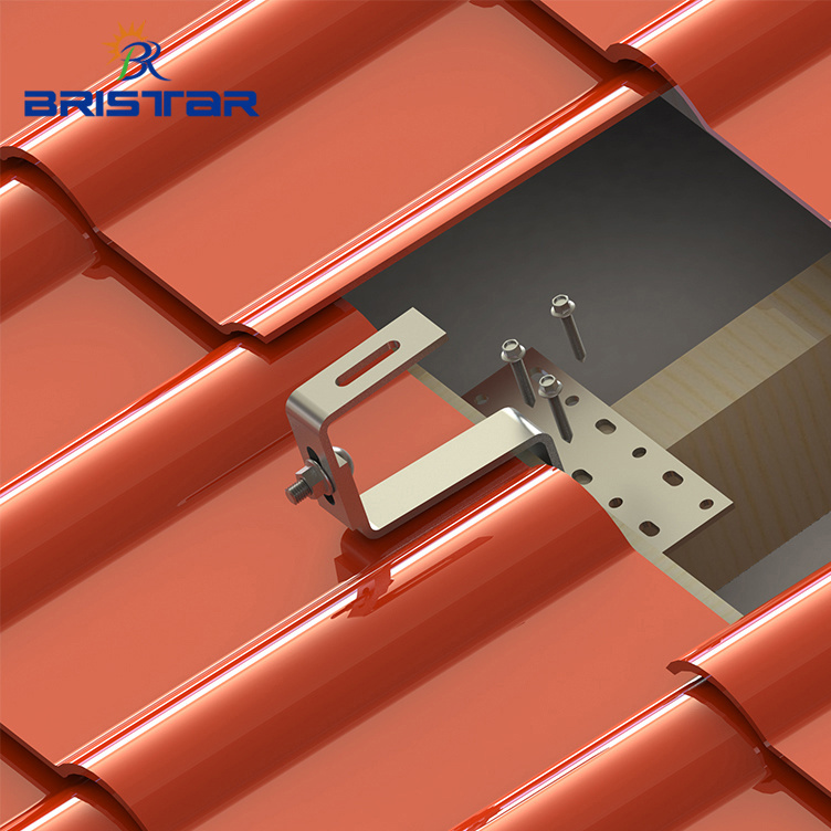 BRISTAR bracket for the roof a pv system is accessories adani module adjust hook solar