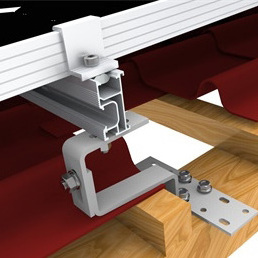 HF bracket solar for vertical system gerard mount panel roof tile adjust stops hooks hook