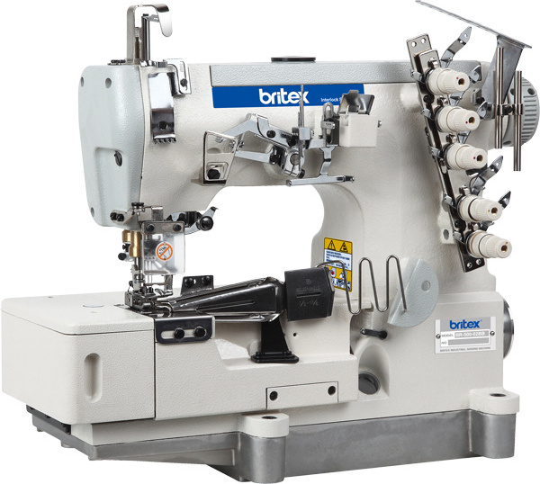 Hot sell Britex 500-02BB High Speed Flat Bed Interlock cover stitch Tape Binding Industrial Sewing Machine