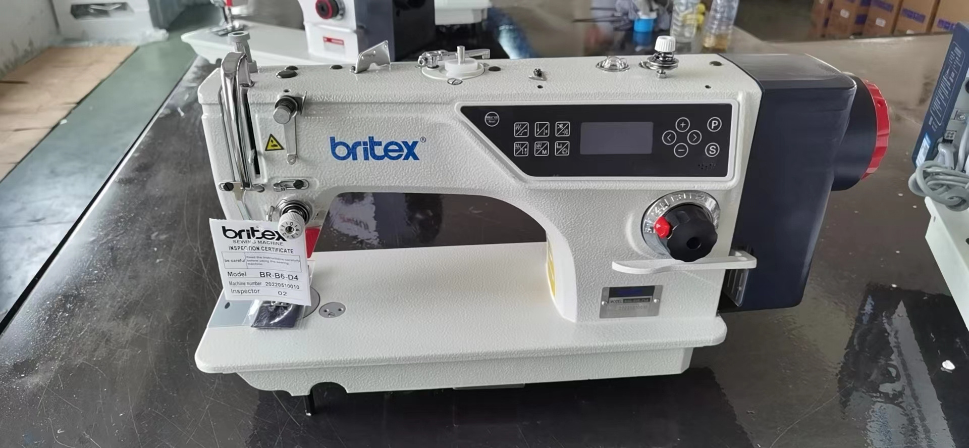 BR-B6-D4 Direct Drive Single Needle Lockstitch Sewing Machine With Auto-trimmer & auto-matic presser foot lifter