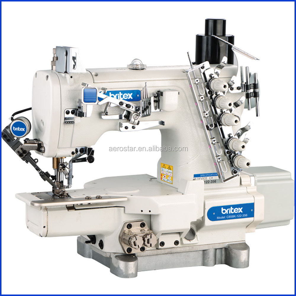 C858K Direct drive High speed Cylinder-bed interlock Industrial sewing mach  Interlock Sewing Machine Fur Sewing Machine