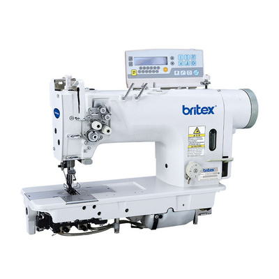 China Factory BritexBR-8422-D4 automatic computer industrial lockstitch 2 double needle sewing machine