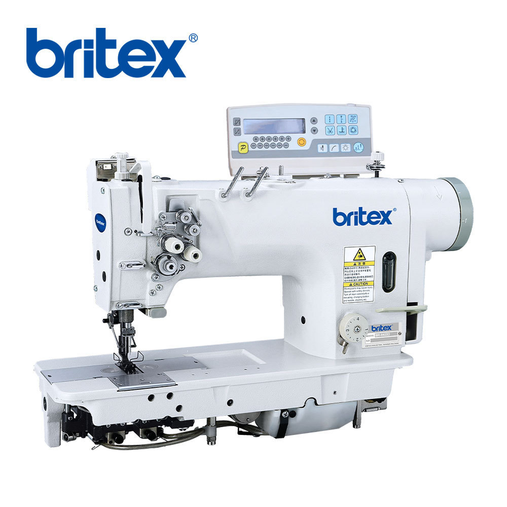 China Factory BritexBR-8422-D4 automatic computer industrial lockstitch 2 double needle sewing machine