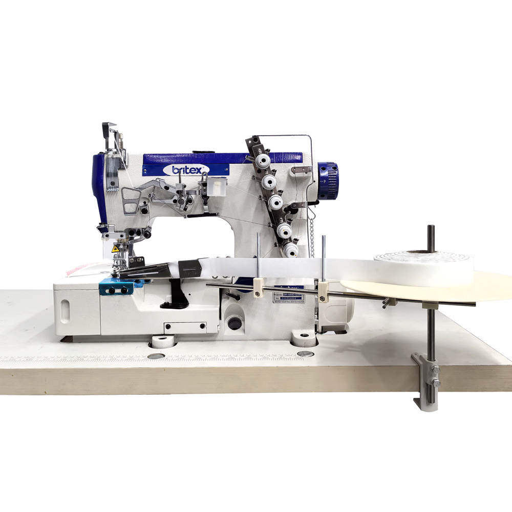 Hot sell Britex 500-02BB High Speed Flat Bed Interlock cover stitch Tape Binding Industrial Sewing Machine