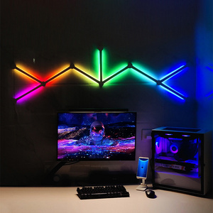 factory RGB Intelligently controlled modern home LED bar lights removable splicing lines DIY wall lamp