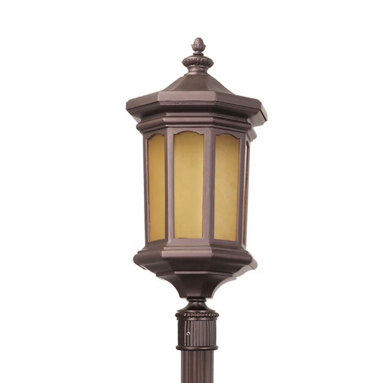 Hot sale classic antique European Style  outdoor street light aluminum garden lamp post top light garden light