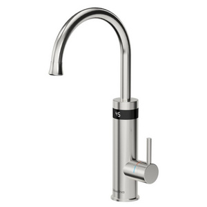 Briwellna 220V 3200W Electrical Tap Instant Faucet Hot Water Tap with LED Temperature Display for Kitchen