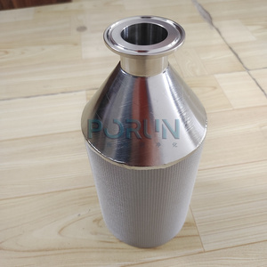 BANRUN Stainless Steel Powder Sintered Filter Porous Metal Tube Gas Diffuser Chemical  Liquid Filter