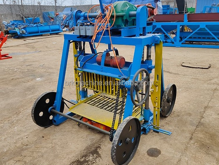 Mobile concrete block making machine QMY4-45 Manual concrete block moulding machine