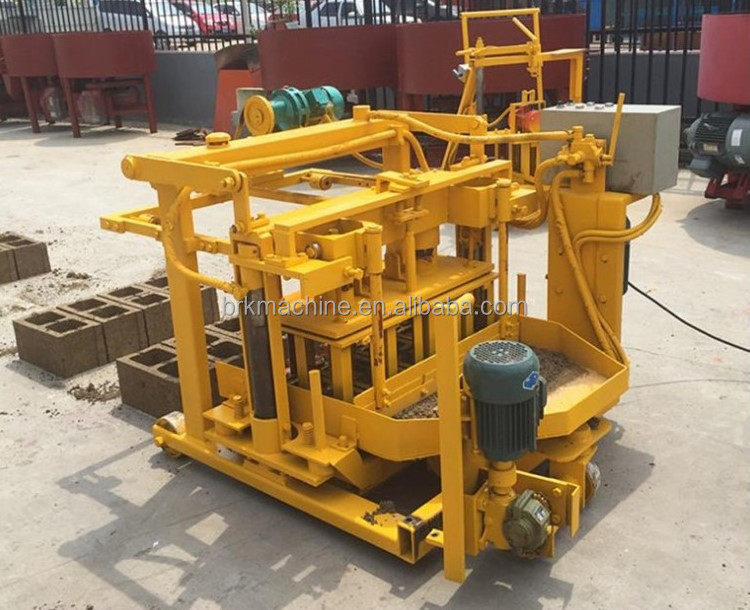 QT40-3A hot sale egg laying mobile concrete manual hollow block making machine on sale in Africa market