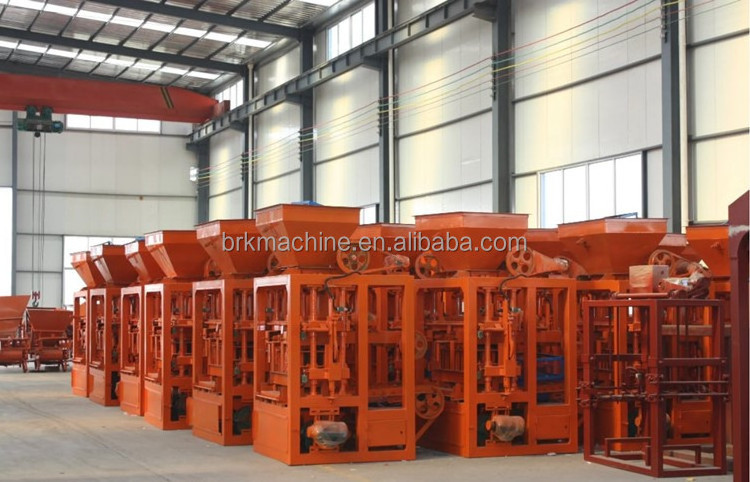 QT4-26 cement foamed concrete block production line brick mold manufacture