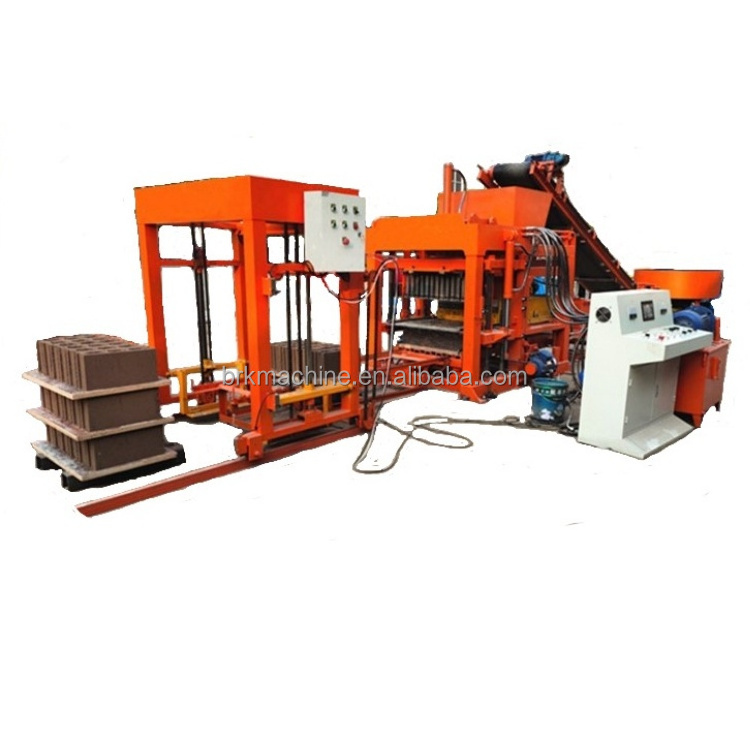 PLC automatic CHB block moulding machine QT4-18 cement pavement brick making machine