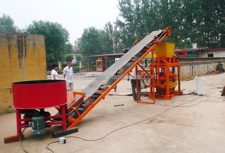 Qt4-35 manual small scale Cement hollow concrete manual blocking machine